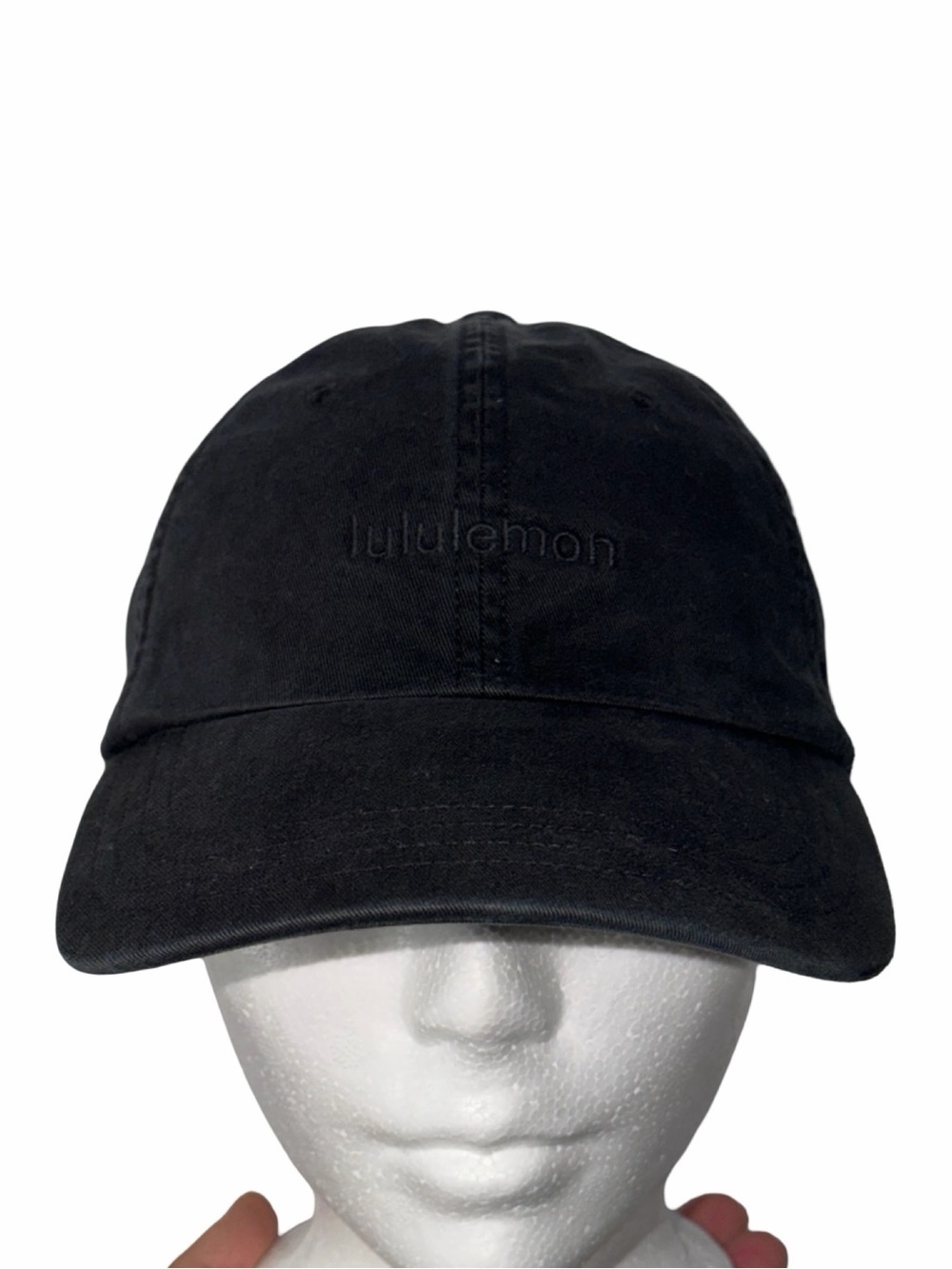 Lululemon Black Cotton Hat Adjustable S/M